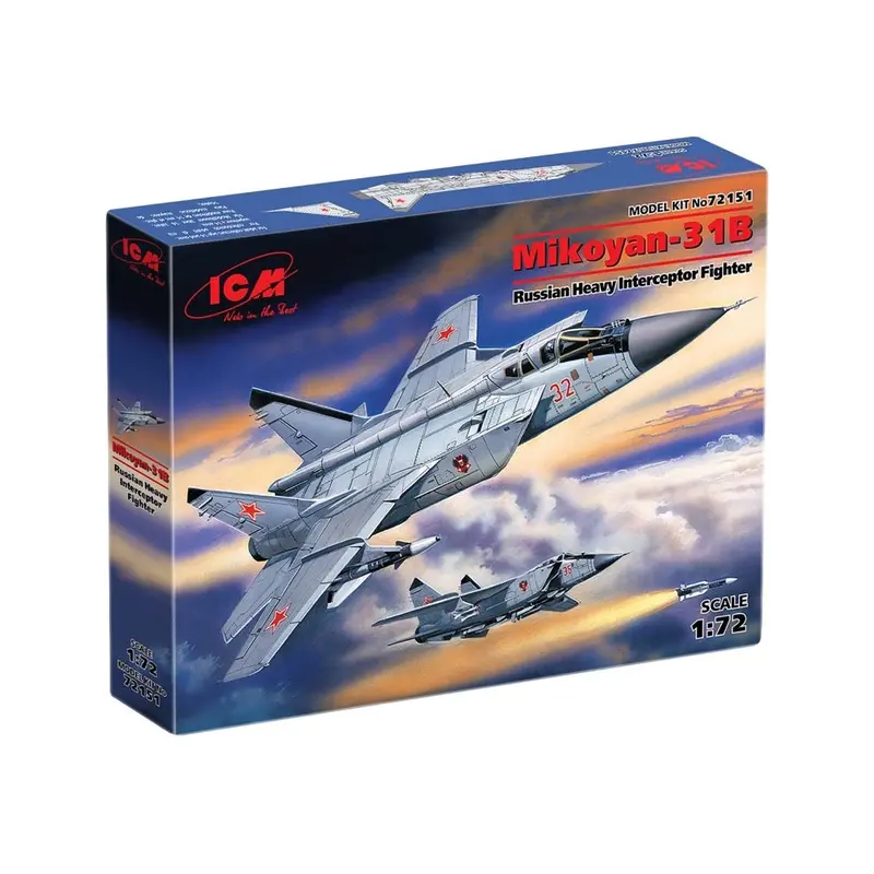 Icm 72151 1/72 Mikoyan-31B Russian Heavy Interceptor Fighter 1