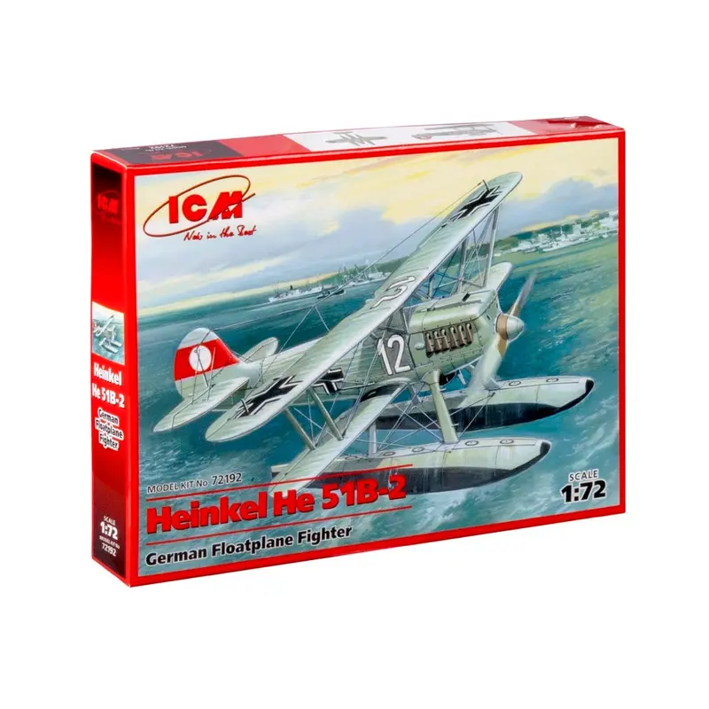 Icm 72192 1/72 Heinkel He 51B-2 German Floatplane Fighter 1
