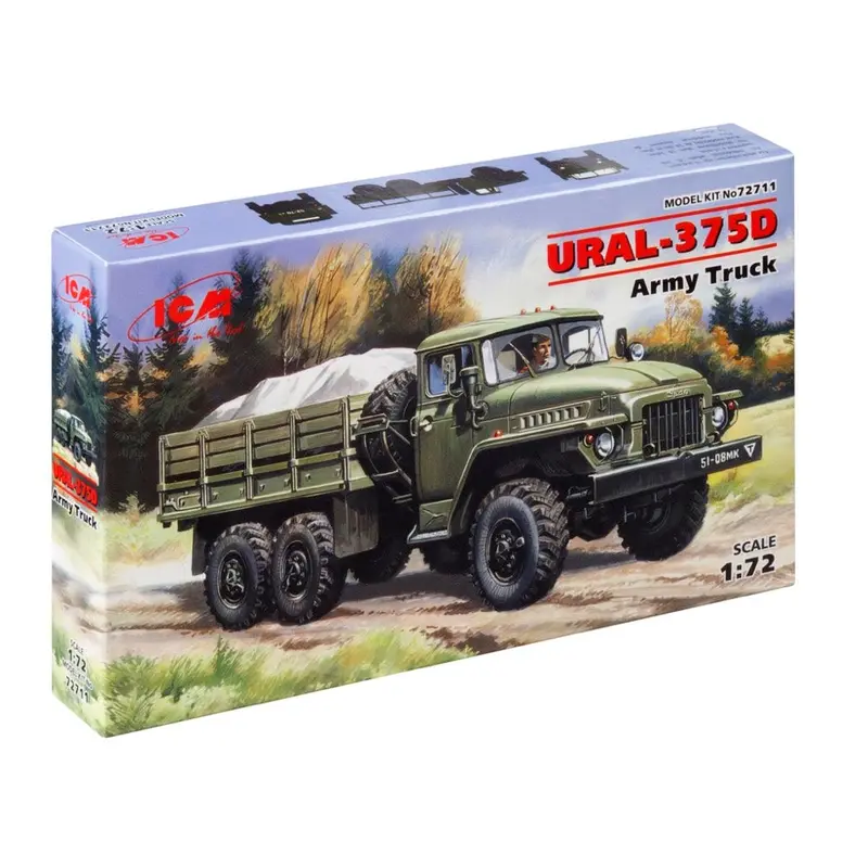 Icm 72711 1/72 Ural-375D Army Truck 1