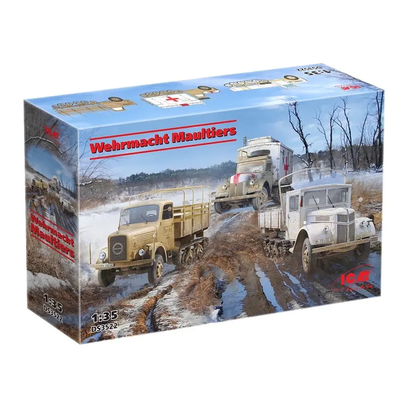 Icm Ds3522 1/35 Wehrmacht Maultiers Diorama Set 1