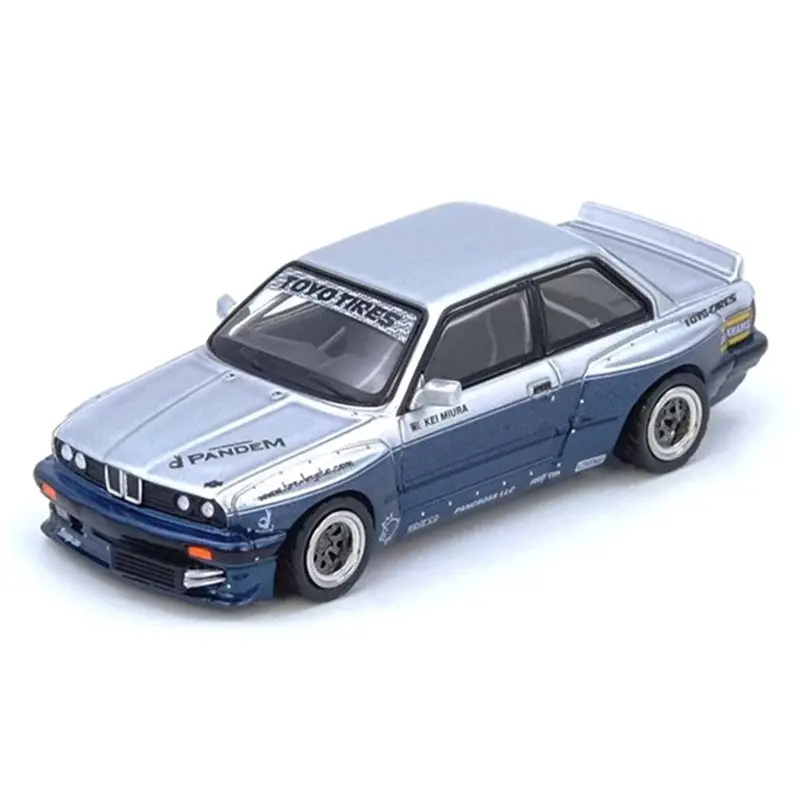 Inno 64-E30p-Silblu 1/64 Pandem E30 M3 Silver/Blue 1