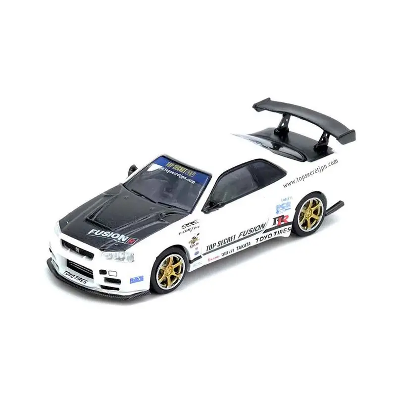 Inno In64-R34ts-Whi 1/64 Top Secret R34 Gt-R White 1
