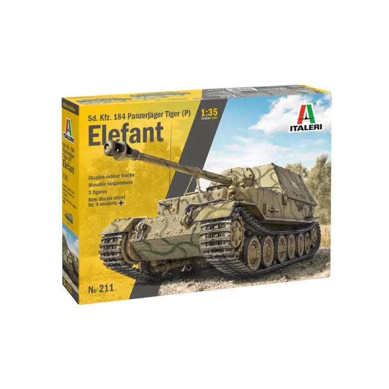 Italeri 0211S 1/35 Elefant Sd. Kfz.184 Panzerjager Tiger (P) 1