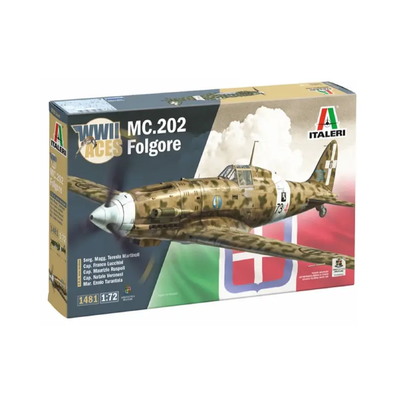 Italeri 1481S 1/72 Macci Mc.202 Flogore Aces 1