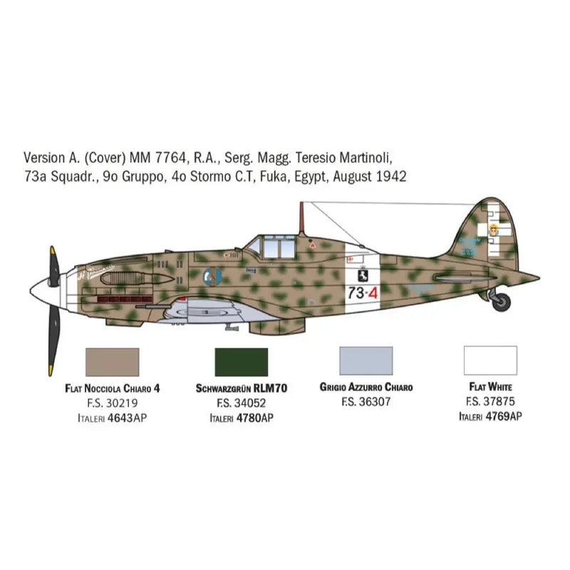 Italeri 1481S 1/72 Macci Mc.202 Flogore Aces 2