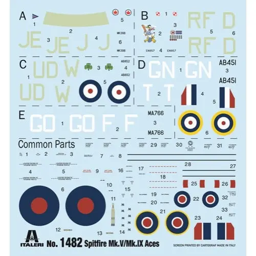 Italeri 1482S 1/72 Supermarine Spitfire Mk.Vb 2