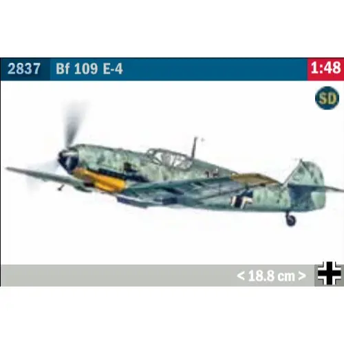 Italeri 2837S 1/48 Messerschmitt Bf-109E-4 1