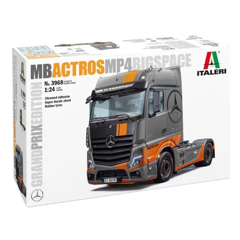 Italeri 3968S 1/24 Mercedes Benz Actros Mp4 Big Space Grand Prix Edition Super Decal 1