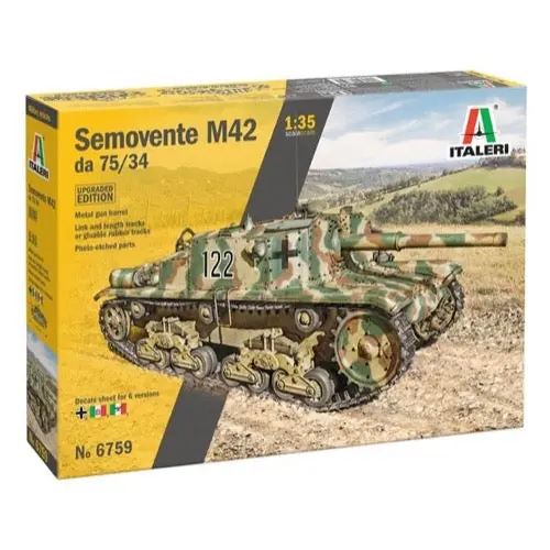 Italeri 6759S 1/35 Italian Semovente M42 Da 75/34 Upgraded 1