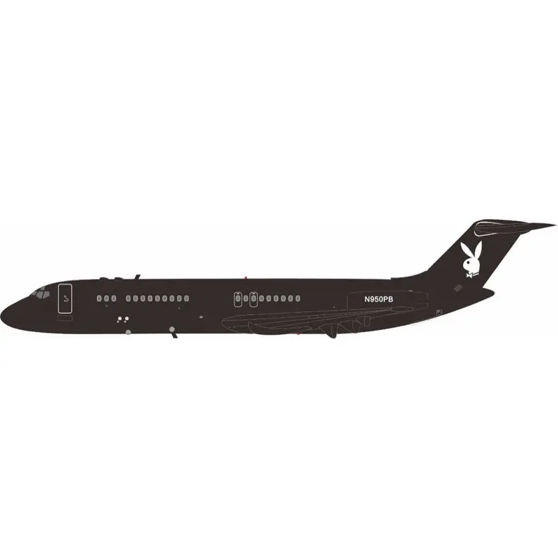 J-Fox Jf-Dc9-3-001 1/200 Playboy Douglas Dc-9-32 N950pb 1