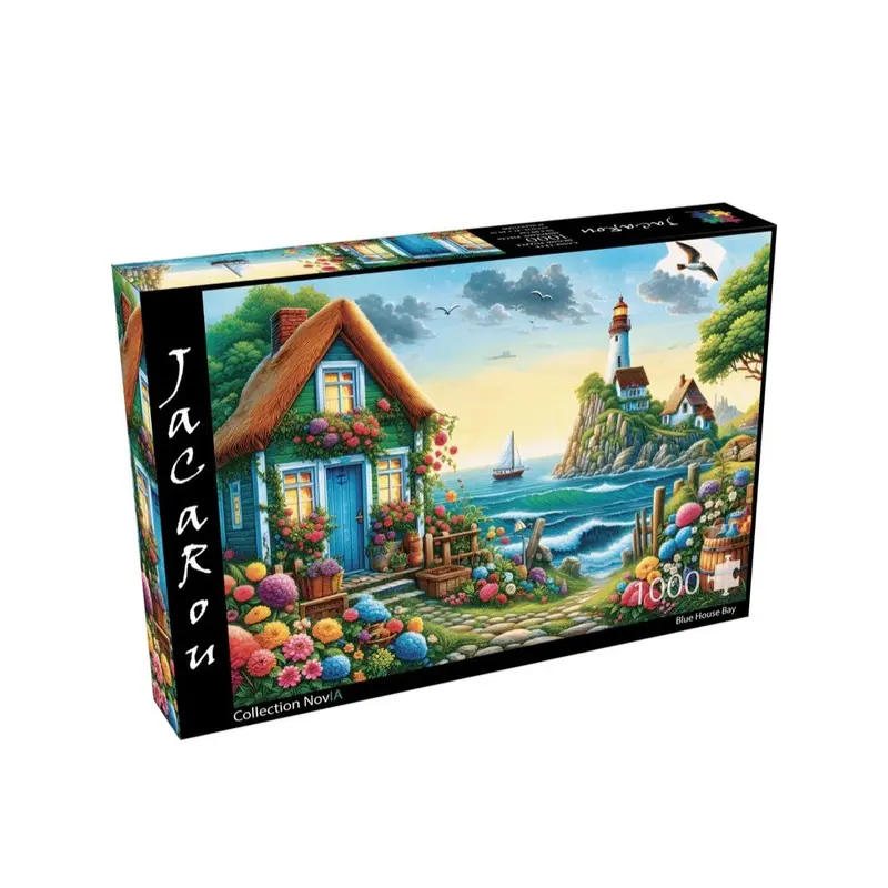 Jacarou Blue House Bay 1000Pc Jigsaw Puzzle 1