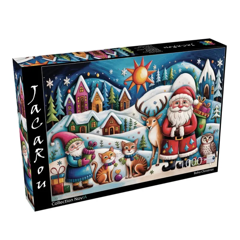 Jacarou Boho Christmas 1000Pc Jigsaw Puzzle 1