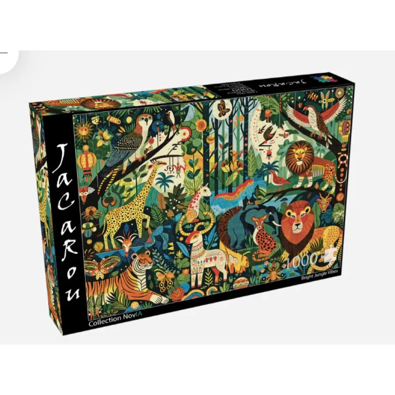 Jacarou Bright Jungle Vibes 1000Pc Jigsaw Puzzle 1