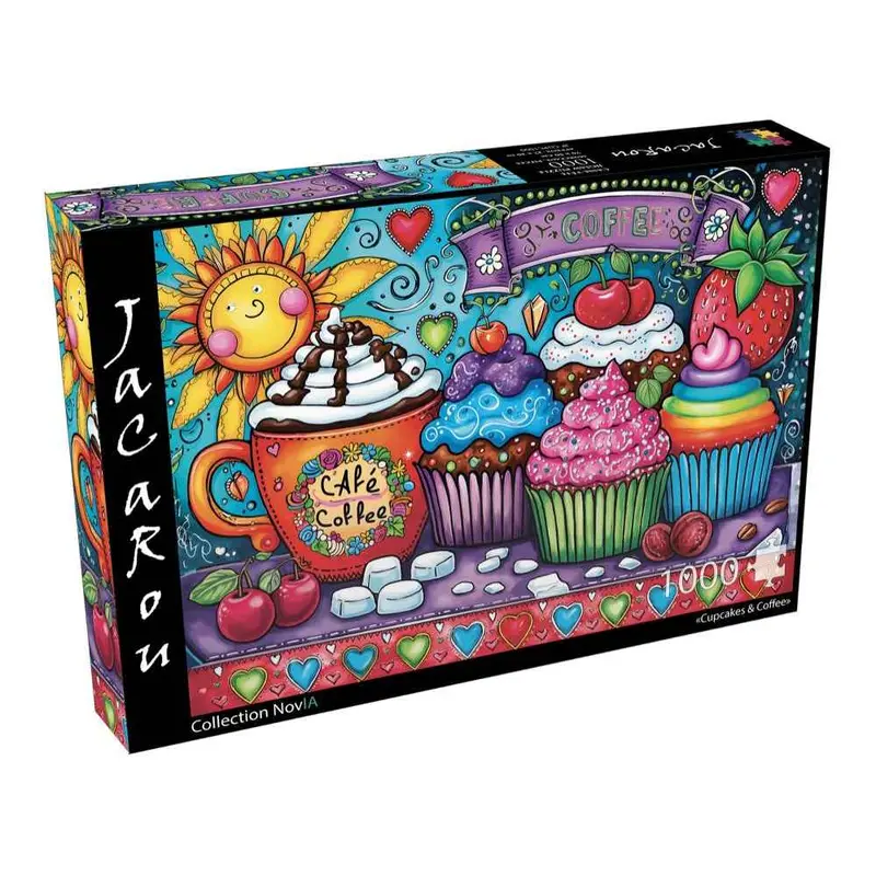 Jacarou Cupcakes & Coffee 1000Pc Jigsaw Puzzle 1
