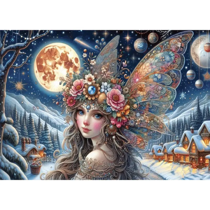 Jacarou Fairy In Frost 1000Pc Jigsaw Puzzle 2