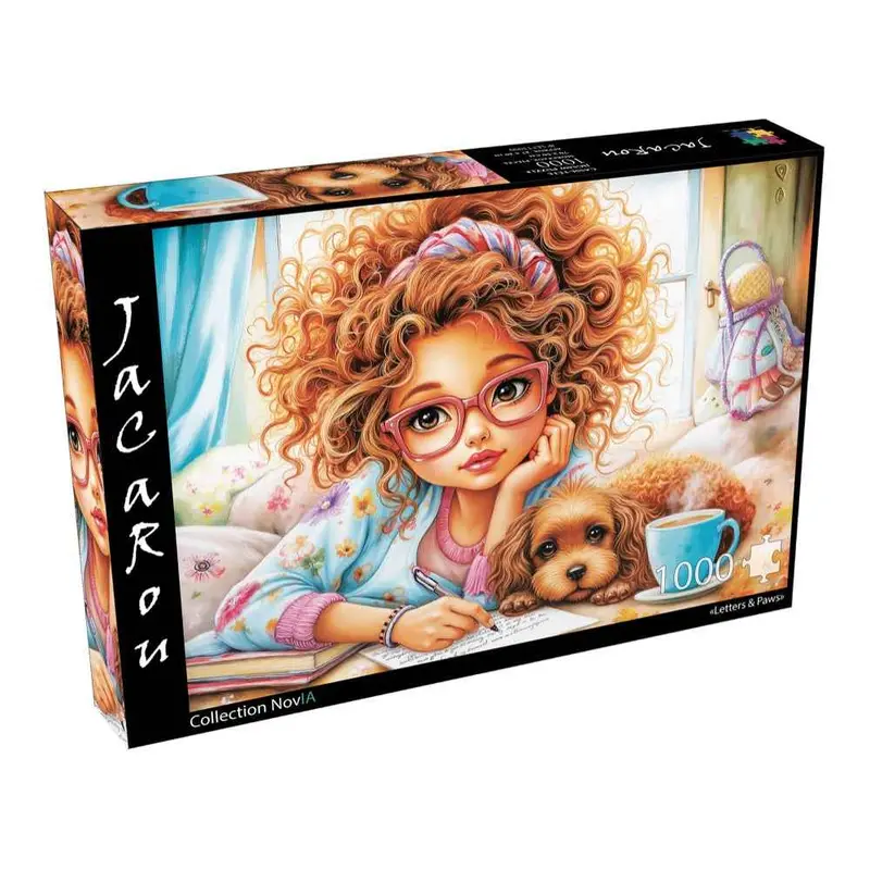 Jacarou Letters & Paws 1000Pc Jigsaw Puzzle 1