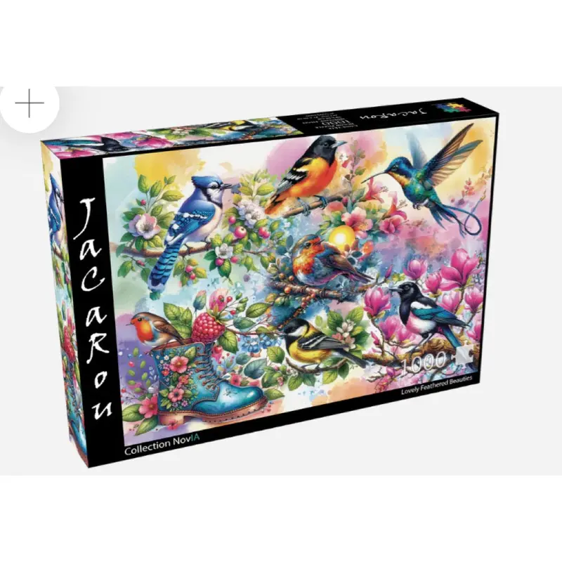 Jacarou Lovely Feathered Beauties 1000Pc Jigsaw Puzzle 1