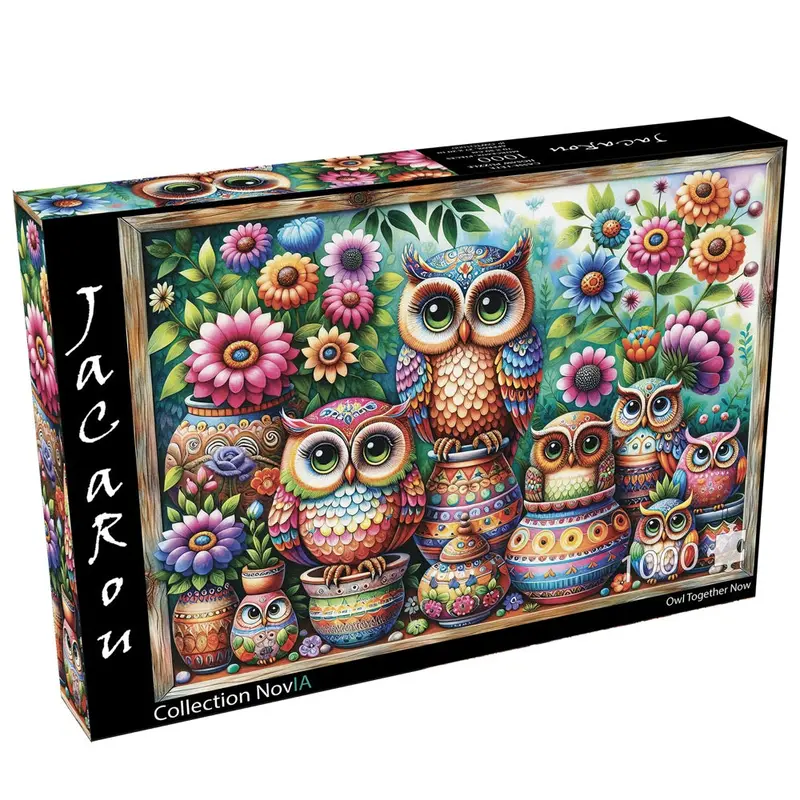 Jacarou Owl Together Now 1000Pc Jigsaw Puzzle 1
