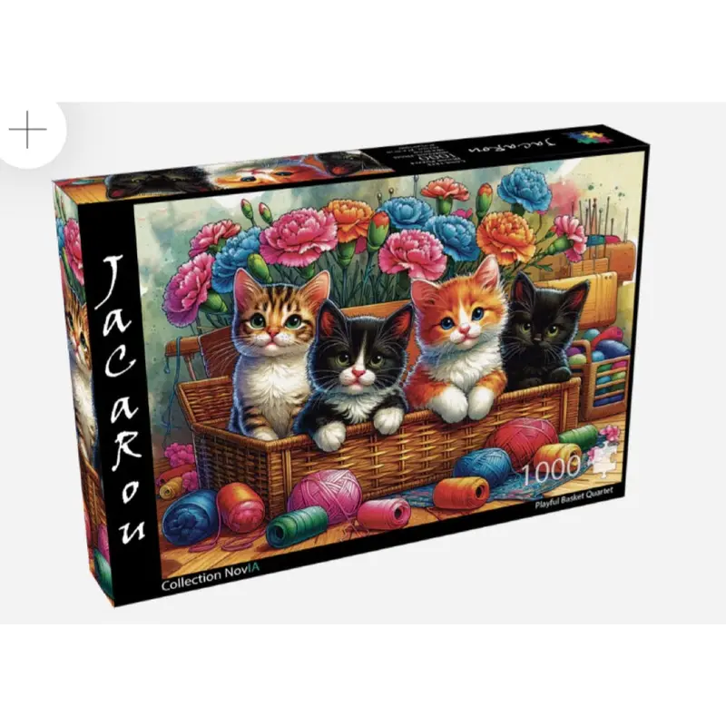 Jacarou Playful Basket Quartet 1000Pc Jigsaw Puzzle 1