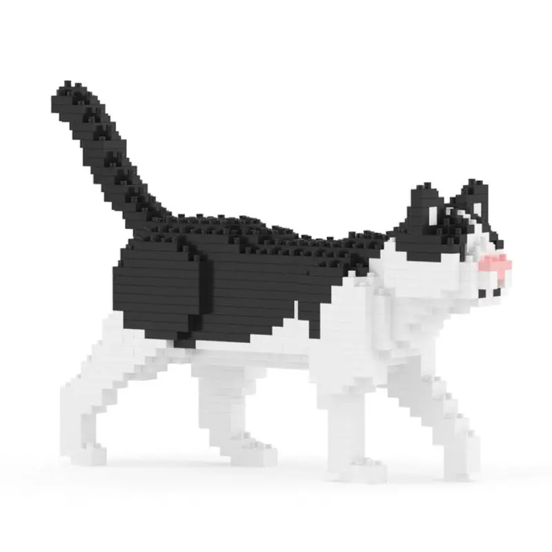 Jekca St19cm05 Black And White Cat Mini 01S 1