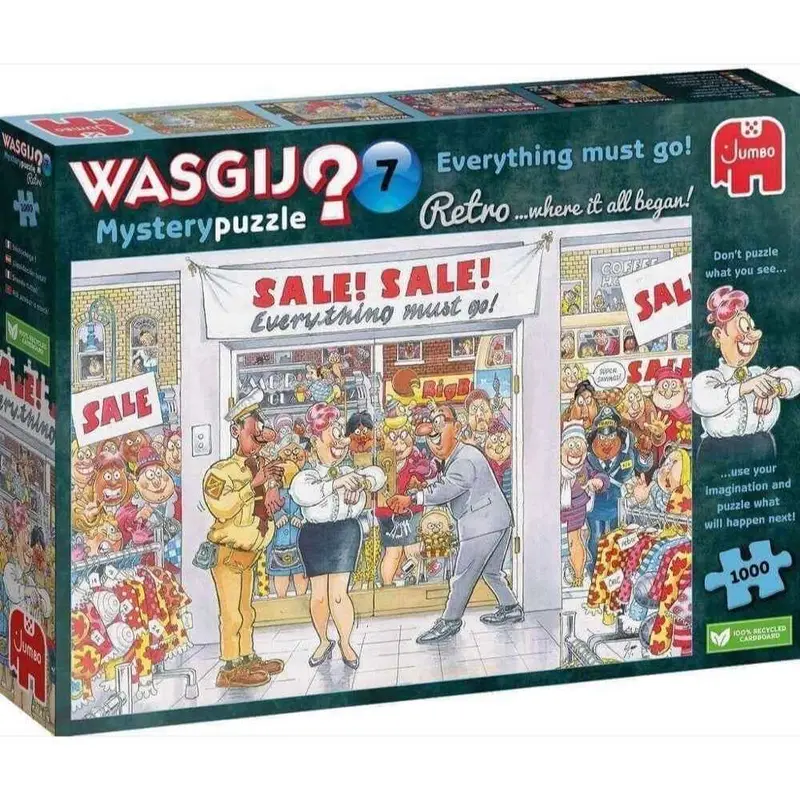 Jumbo 00018 Wasgij? Retro Mystery 7 Everything Must Go 1000Pc Jigsaw Puzzle 1