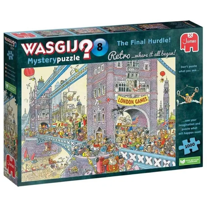 Jumbo 00330 Wasgij? Retro Mystery 8 The Final Hurdle 1000Pc Jigsaw Puzzle 1