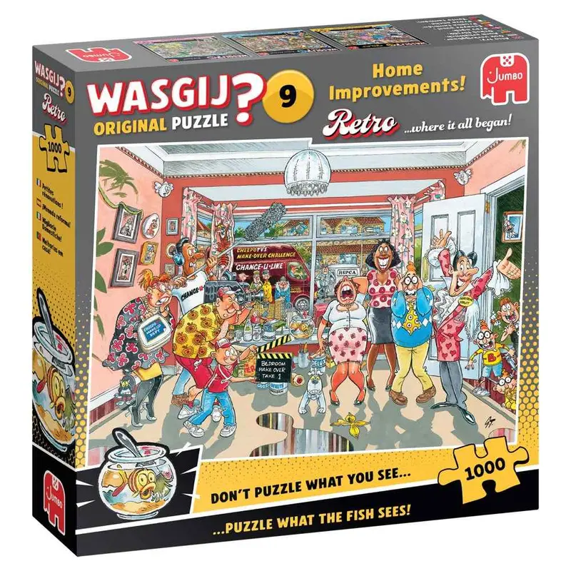 Jumbo 00502 Wasgij? Retro Original 9 Home Improvements 1000Pc Jigsaw Puzzle 1