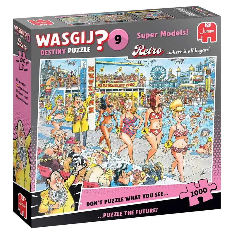 Jumbo 00503 Wasgij? Retro Destiny 9 Super Models 1000Pc Jigsaw Puzzle 1