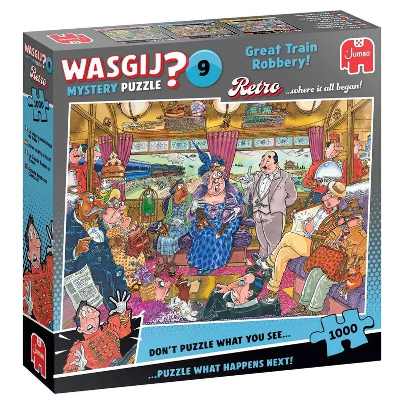 Jumbo 00504 Wasgij? Retro Mystery 9 Great Train Robbery 1000Pc Jigsaw Puzzle 1