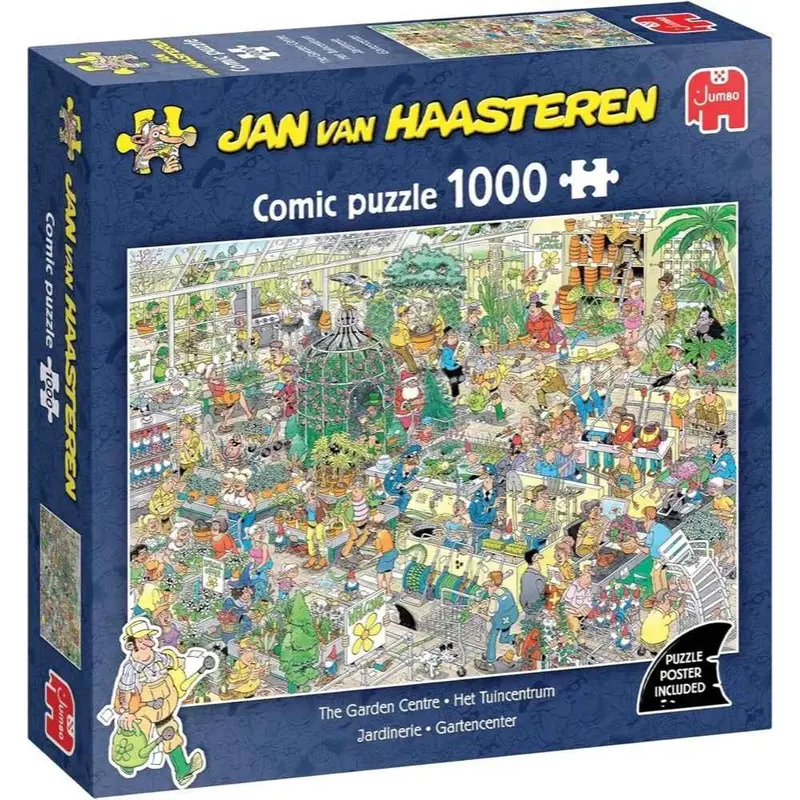 Jumbo 00602 Wasgij? Jan Van Haasteren Garden Centre 1000Pc Jigsaw Puzzle 1
