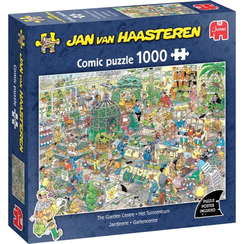 Jumbo 604235 Garden Centre Jan Van Haasteren 1000Pc Jigsaw Puzzle 1