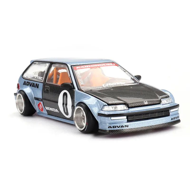 Kadio House X Mini Gt Khmg179 1/64 Honda Civic (Ef) Kaido Roulette V1 1