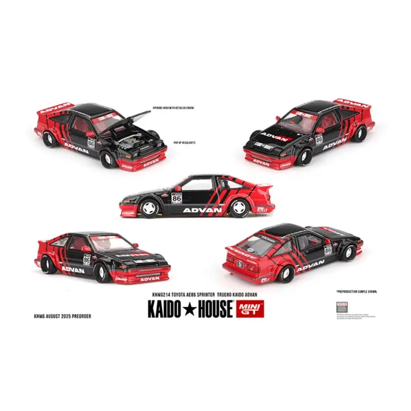 Kaido House Khmg214 1/64 Toyota Ae86 Sprinter Trueno Kaido Advan 1