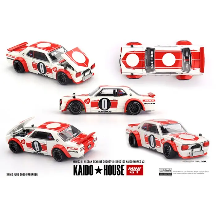 Kaido House X Mini Gt Khmg211 1/64 Nissan Skyline 2000Gt-R (Kpgc10) Kaido Works V2 1