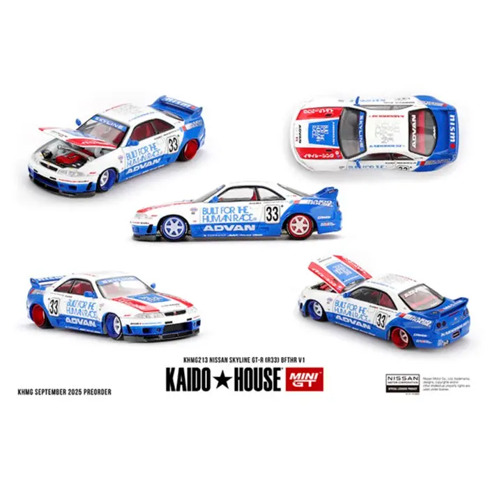 Kaido House X Mini Gt Khmg213 Nissan Skyline Gt-R R33 Bfthr V1 1