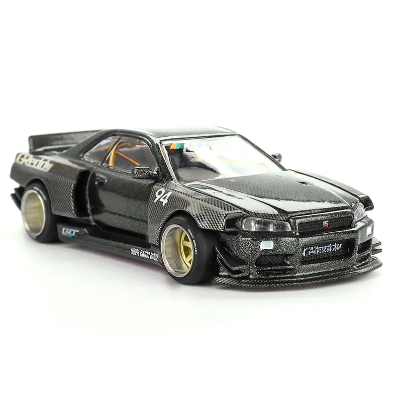 Kaido House X Minigt Khmg222 1/64 Nissan Skyline Gt-R R34 Kaido Works Greddy V2 1