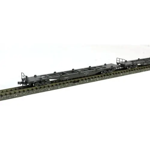 Kato 10-1796 N Koki 106 + 107 Container Flatcars (Unloaded) 10Pc Set 1