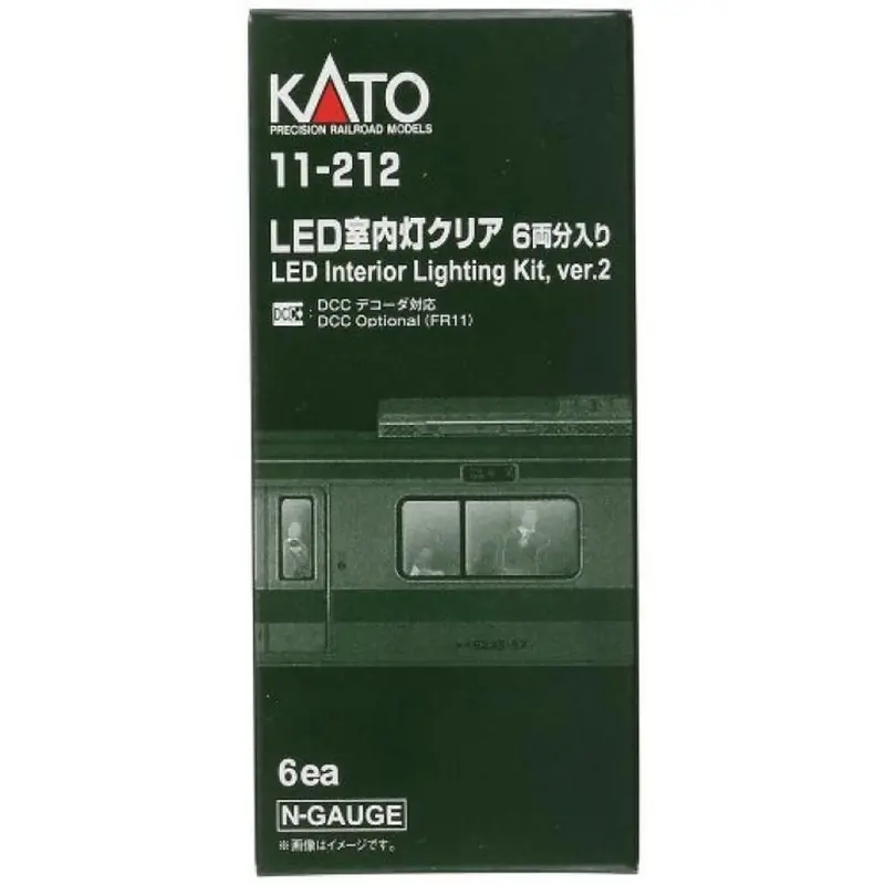 Kato 11-212 Led Passenger Car Lighting Units Bright (6Pcs) 1
