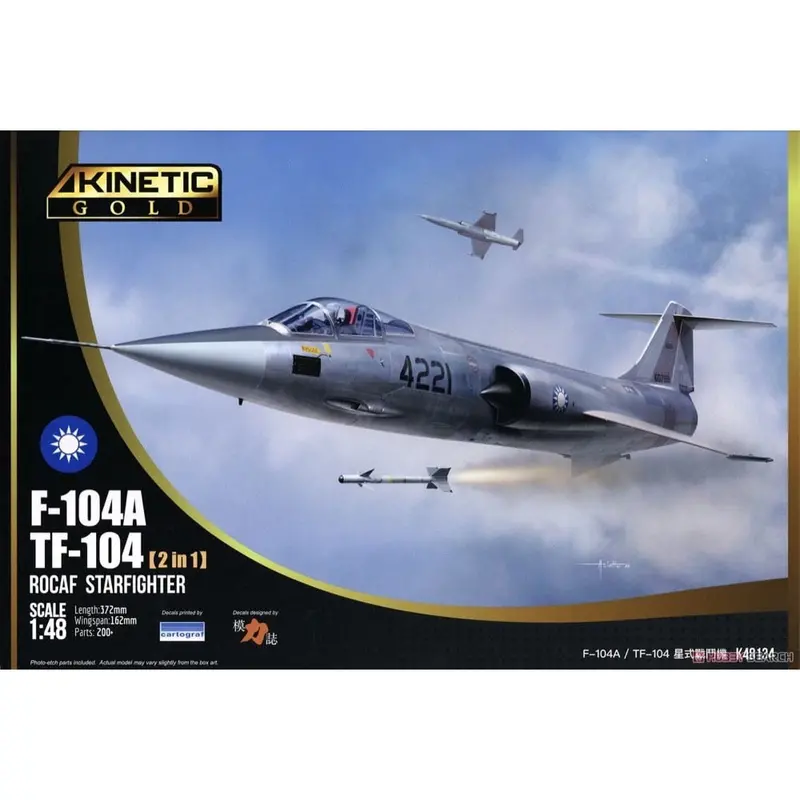Kinetic 48134 1/48 Rocaf F-104A/Tf-104 1