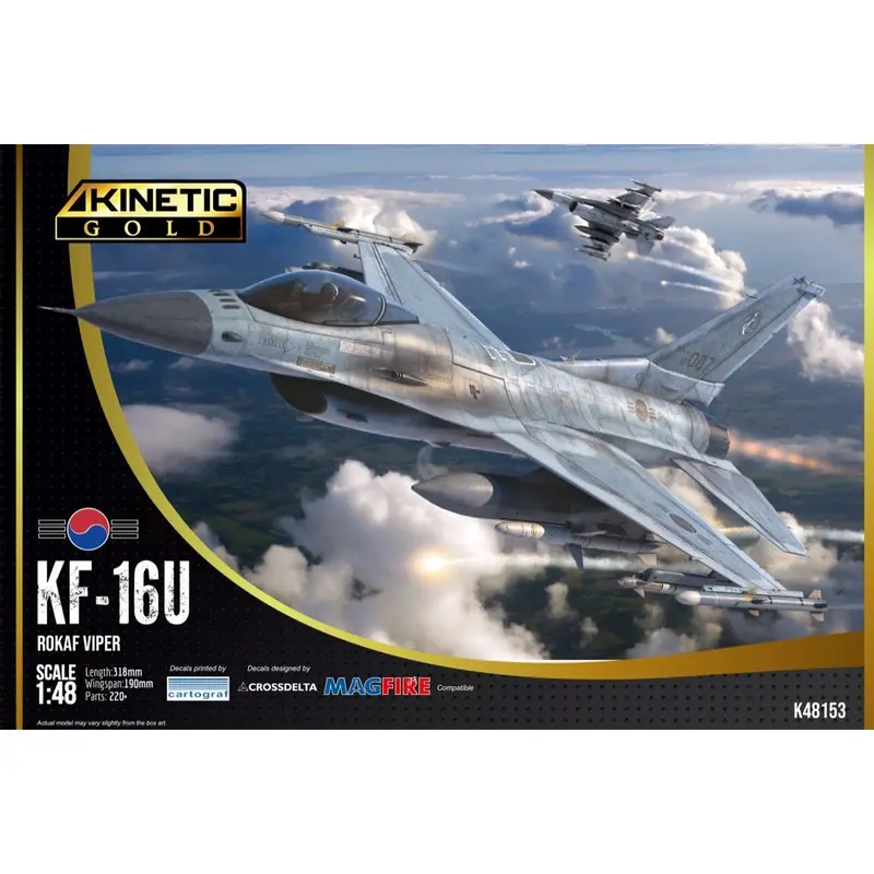 Kinetic 48153 1/48 Kf-16 Korean Viper (Kinetic Gold) 1