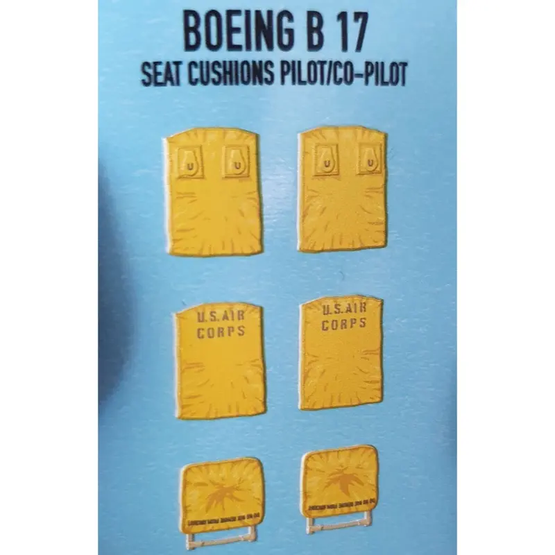 Kits World 3D132025 1/32 Scale Boeing B-17F/B-17G Flying Fortress 3D Seat Cushions 1