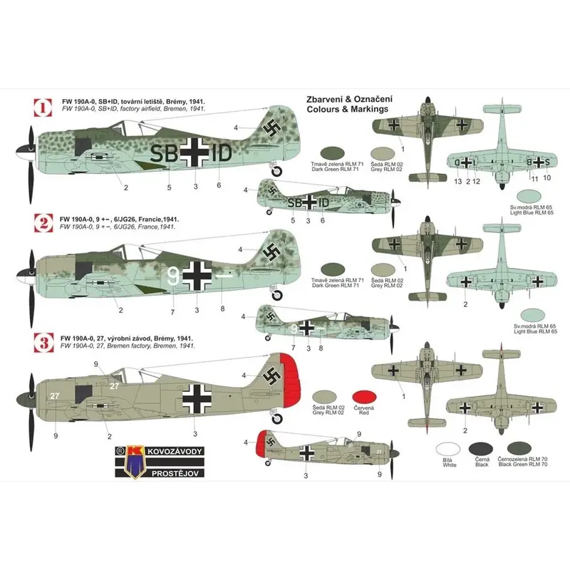 Kp Models 0489 1/72 Focke-Wulf Fw-190A-0 2