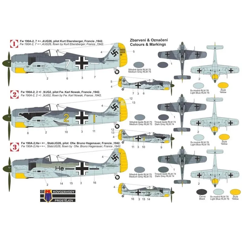 Kp Models 0490 1/72 Focke-Wulf Fw-190A-2 2