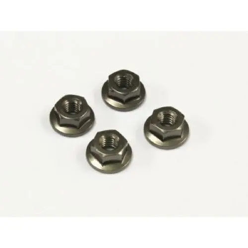 Kyosho 1-N4045fa-Gm Nut (M4x4.5)Flanged (Aluminum/Gunmetal/4P 1