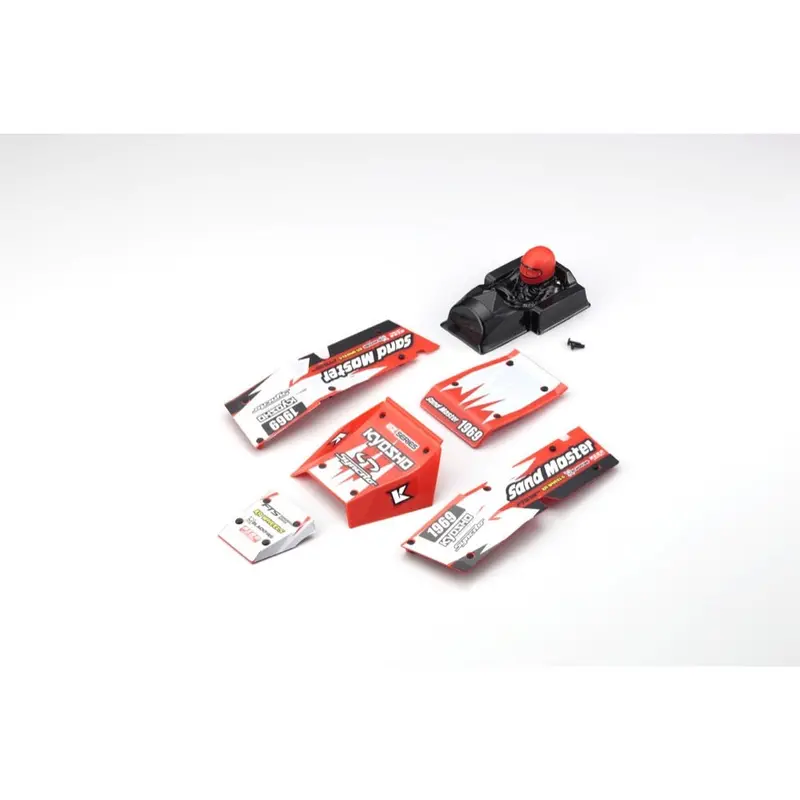 Kyosho Ez005r Body Sandmaster Panels Red Set 1