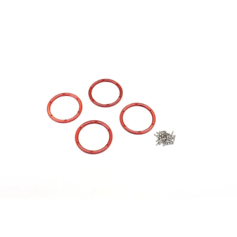 Kyosho Ezw003r Alum Wheel Cover Red (4) 1