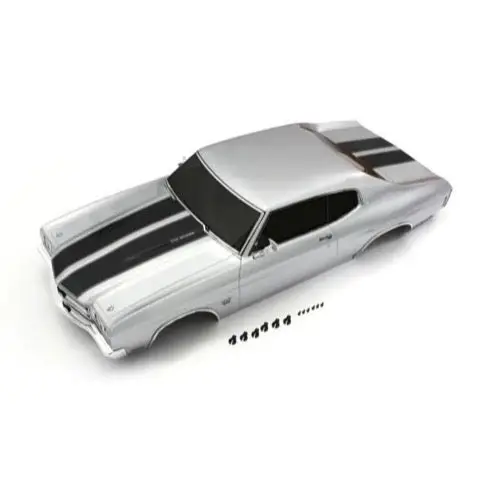 Kyosho Fab702sb Chevy Chevelle Ss 454 Ls6 Cortez Silver Decoration Body Set 1