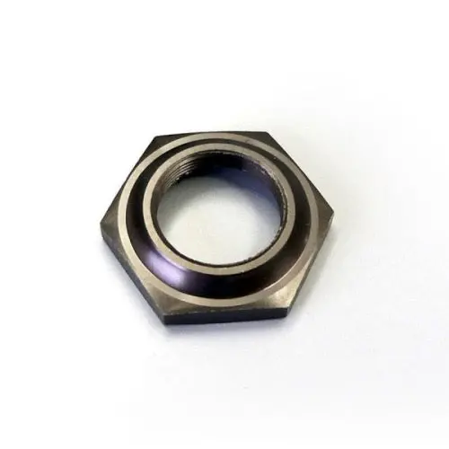 Kyosho Ifw447 Aluminum Hex Servo Saver Nut (Gunmetal/Mp) 1