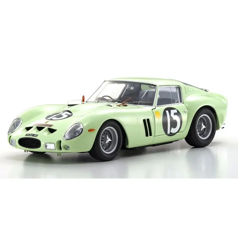Kyosho Ksd08438c 1/18 Ferrari 250 Gto Rhd 1962 Goodwood Tourist Trophy Light Green No.15 1
