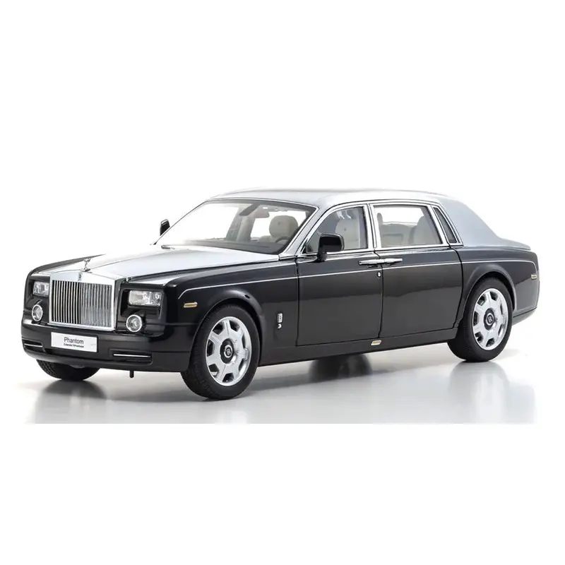 Kyosho Ksd08841bks 1/18 Rolls-Royce Phantom Ewb (Black/Silver) Diecast Model Car 1